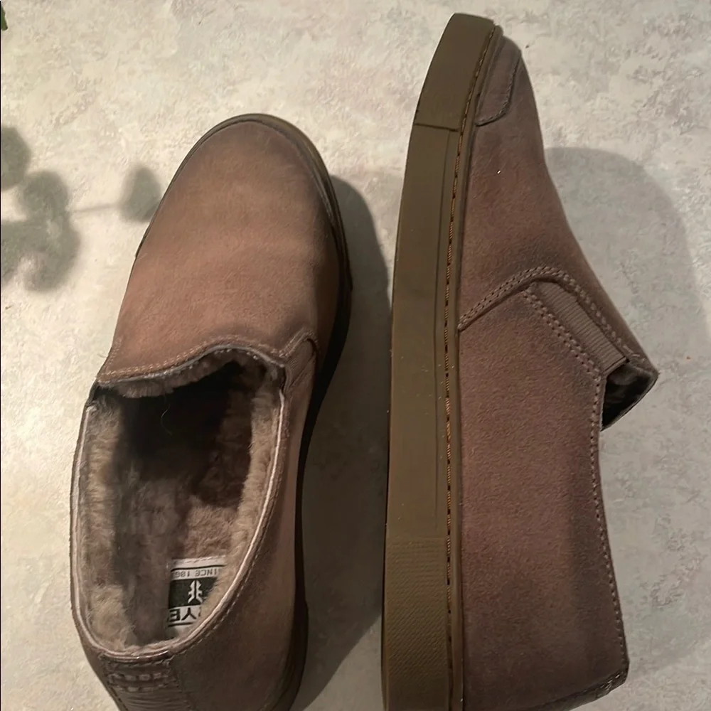 Frye Women's Brown Slip-On Suede Sneakers